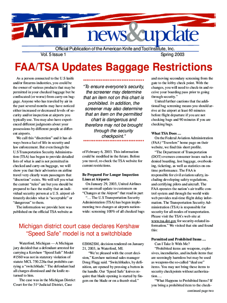 Tsa Restrictions Checked Baggage 2025 Schedule 