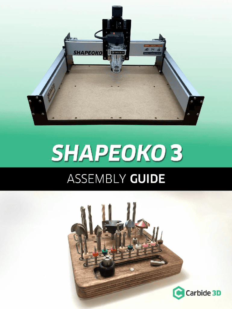 Fillable Online Shapeoko 3 Standard with Z-Plus Assembly Guide Fax Email Print - pdfFiller
