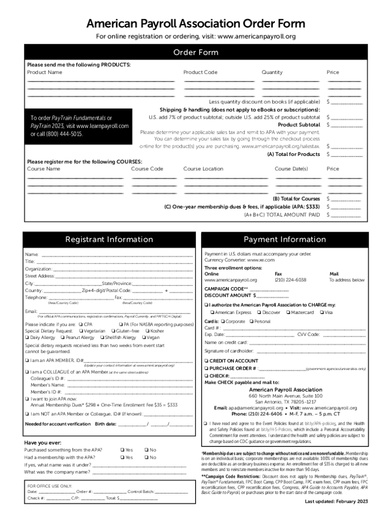 Fillable Online Bay to Gulf Chapter of the American Payroll Association