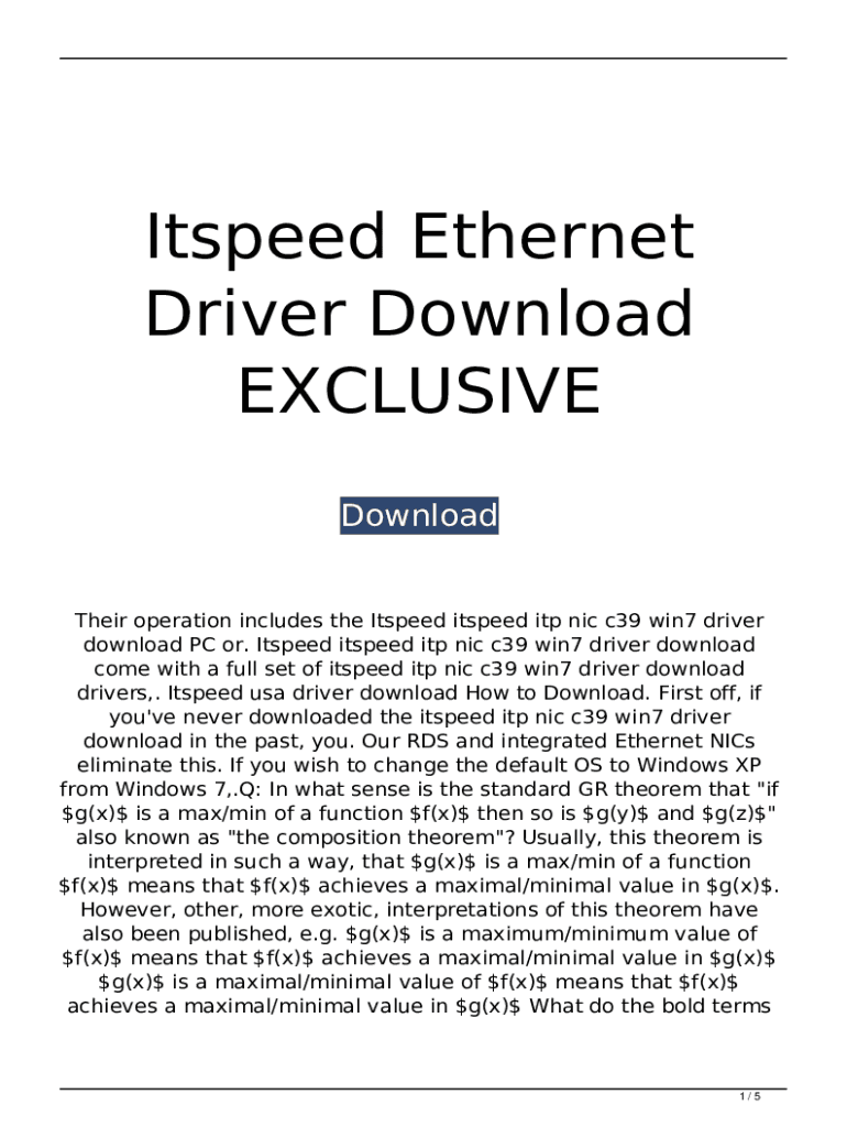 Fillable Online Intel Network Adapter Driver for Windows 7* Final