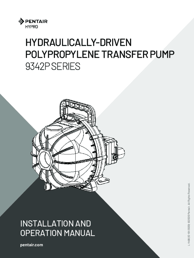 Fillable Online Hypro Series 9342P Hydraulically Driven Polypropylene