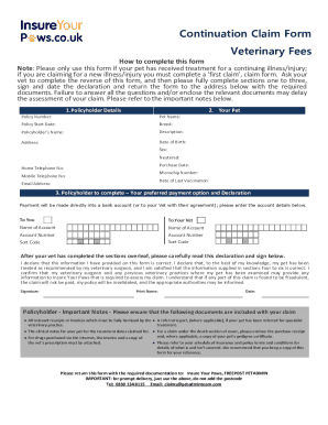 P2890(A)v11 helpucover Claim Form for Vets Fees
