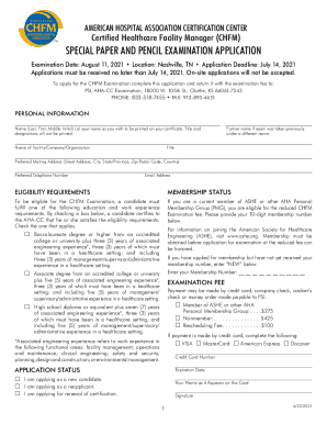 Army COOL - Certified Healthcare Facility Manager (CHFM)