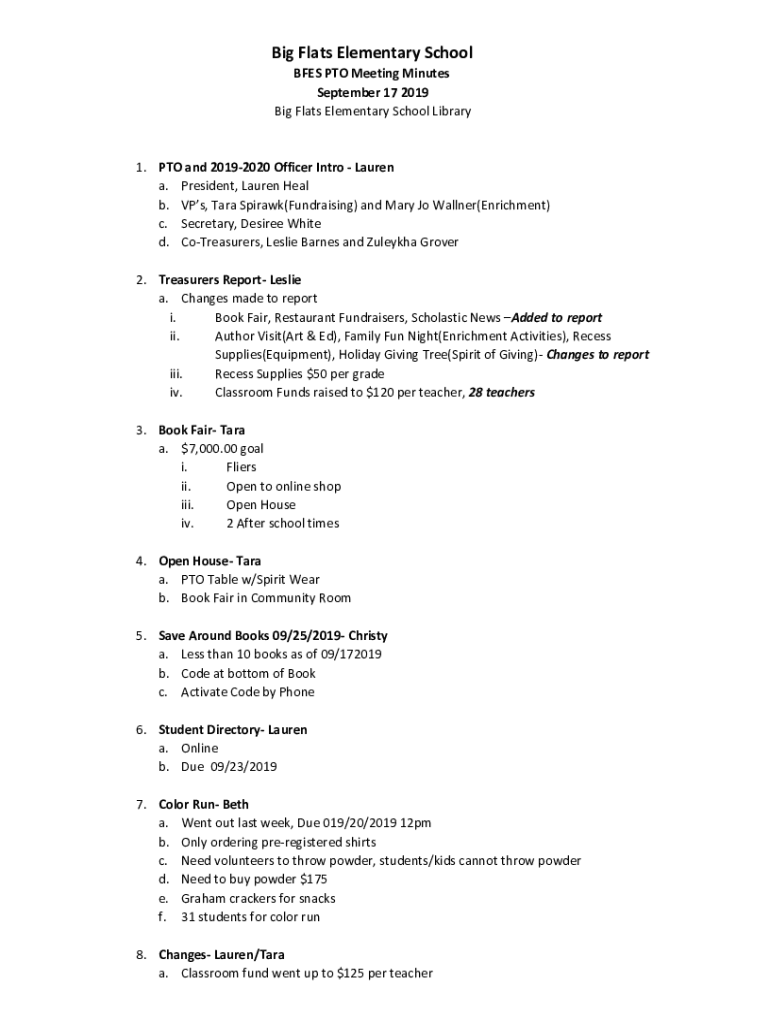 Fillable Online Big Flats Elementary School Fax Email Print pdfFiller