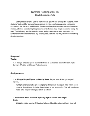 Fillable Online Best Middle School Books, as Chosen by Teachers Fax ...