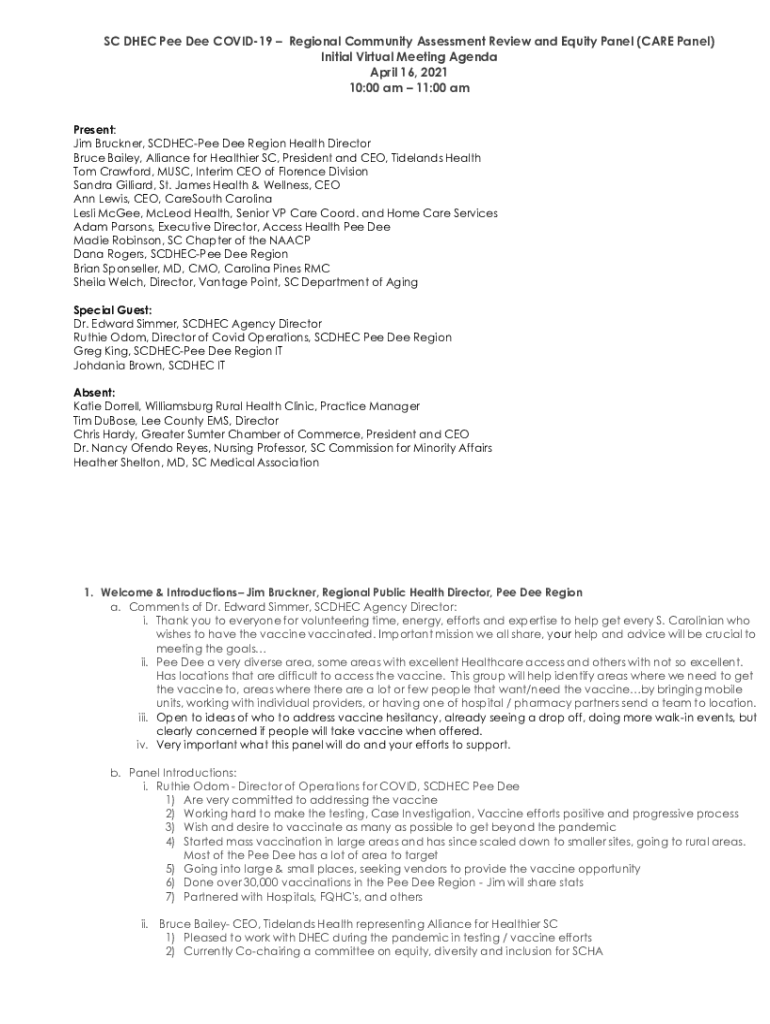 Fillable Online DHEC, CareSouth Announce Opening of New Combined