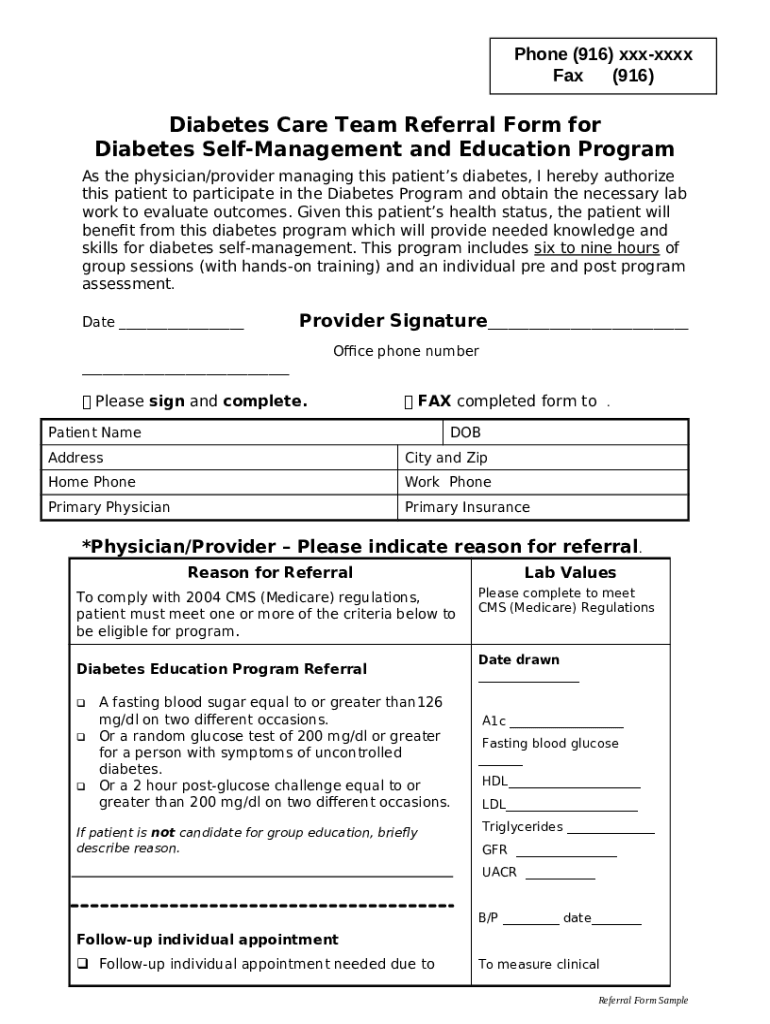 Redesigning the Health Care Team Diabetes Prevention Doc Template