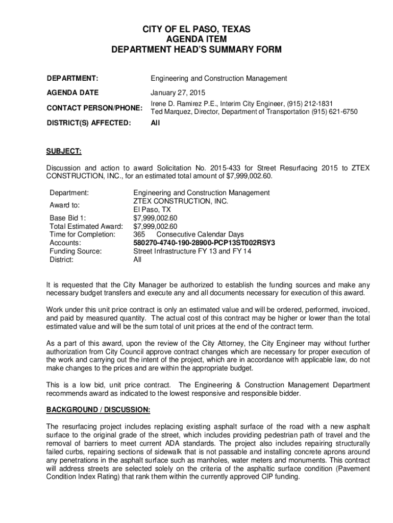 Fillable Online El Paso Central Appraisal District Board Of Directors