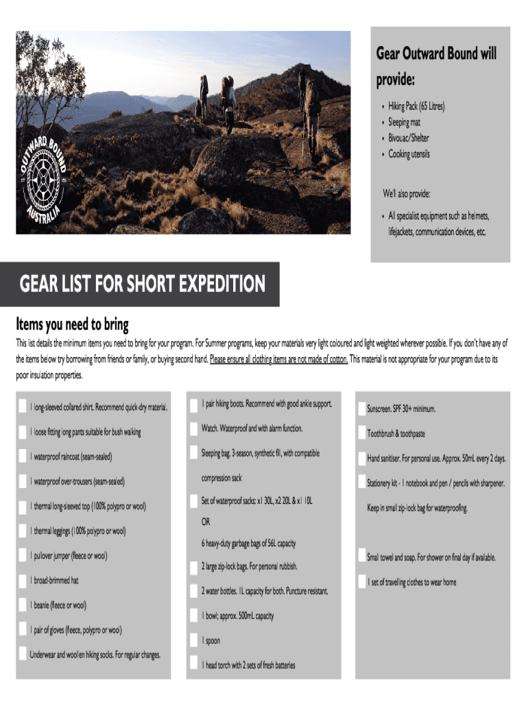 Fillable Online Walmart Backpacking Gear List and PostHike Review