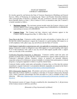 Contract #31635 Amendment #2 STATE OF VERMONT ...