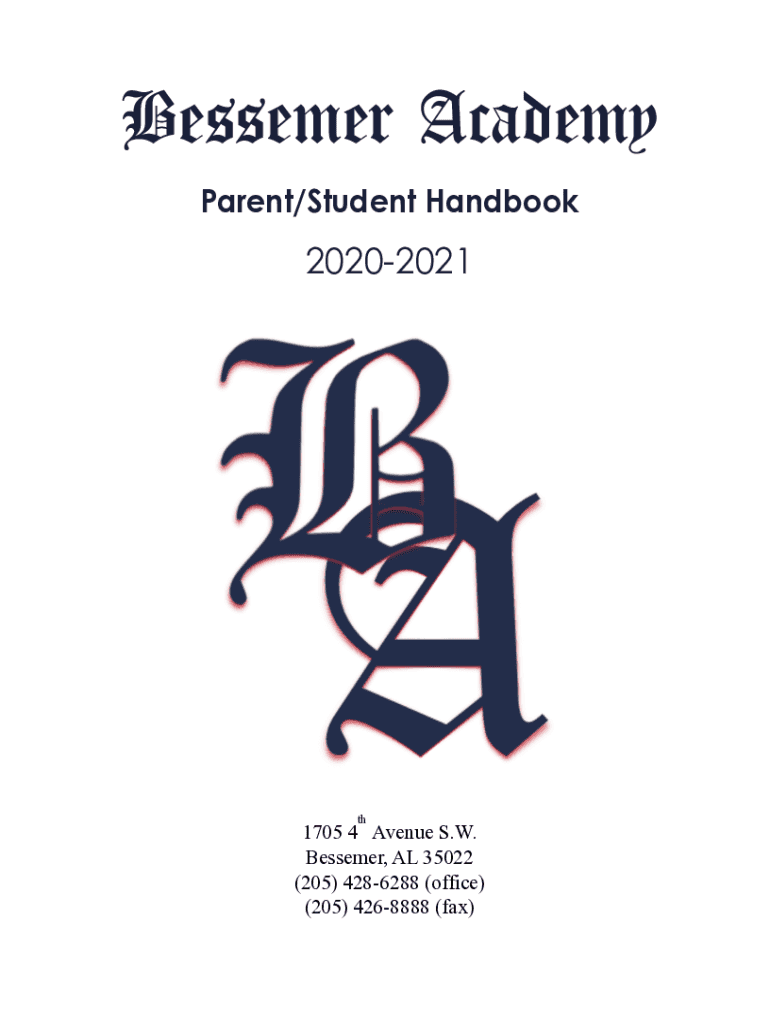Fillable Online Bessemer Academy Email Format Fax Email Print pdfFiller