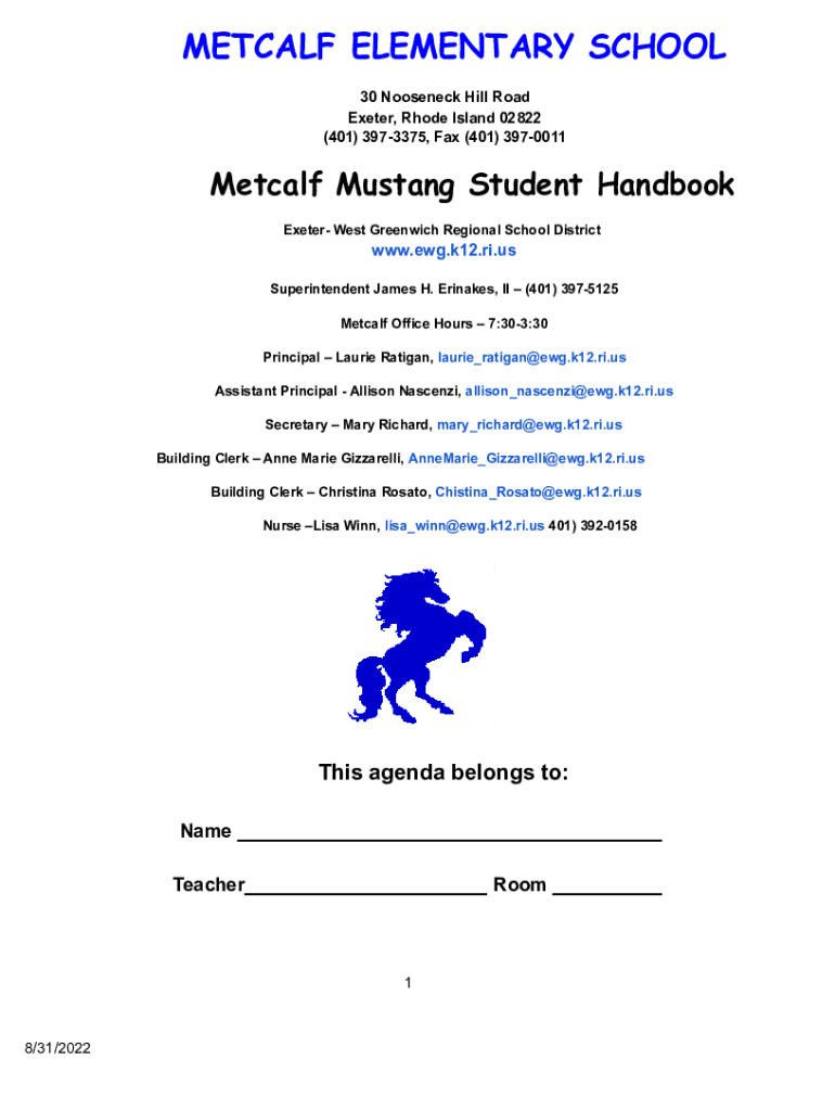 Fillable Online exeterwest greenwich regional school district Fax