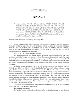 Fillable Online LIQUOR CONTROL LAW - Ohio Revised Code Fax Email Print