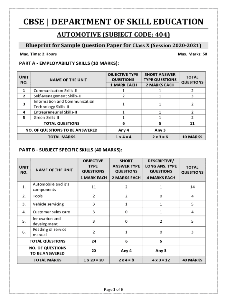 Fillable Online Sample paper for ai class 9 Fax Email Print - pdfFiller