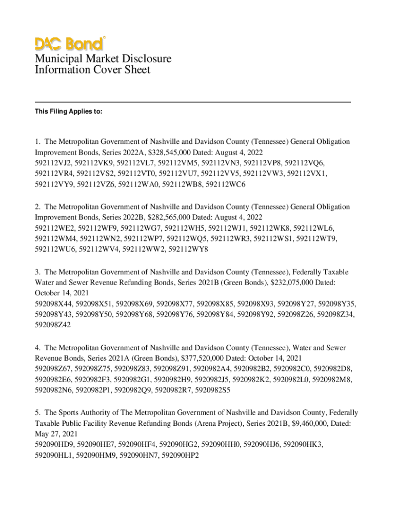 Fillable Online The Metropolitan Government of Nashville and Davidson