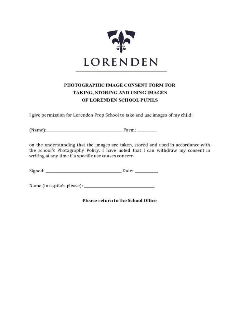 Fillable Online Sample Photo Consent Form Fax Email Print - pdfFiller