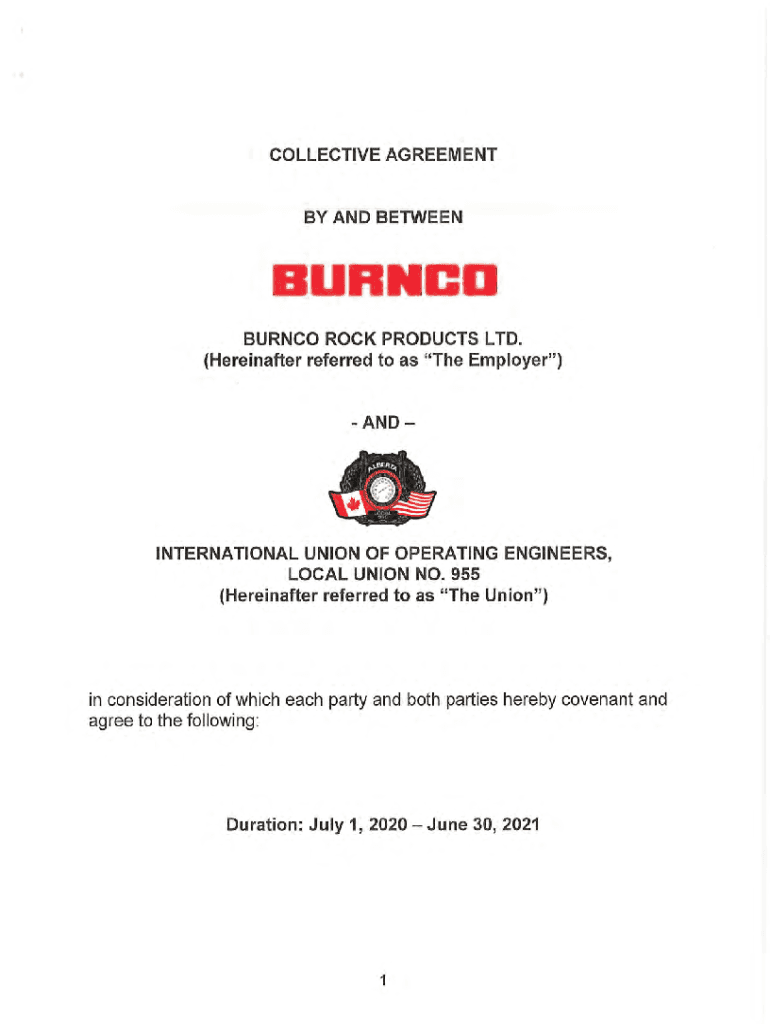 Fillable Online BETWEEN BURNCO ROCK PRODUCTS LIMITED Mixer Drivers