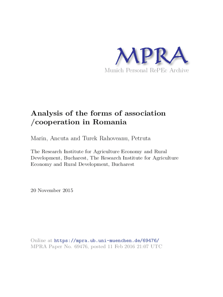 Fillable Online mpra ub unimuenchen Analysis of the forms of