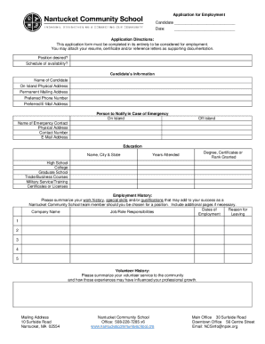 Fillable Online Application for Employment CITY OF SELMA Fax Email ...