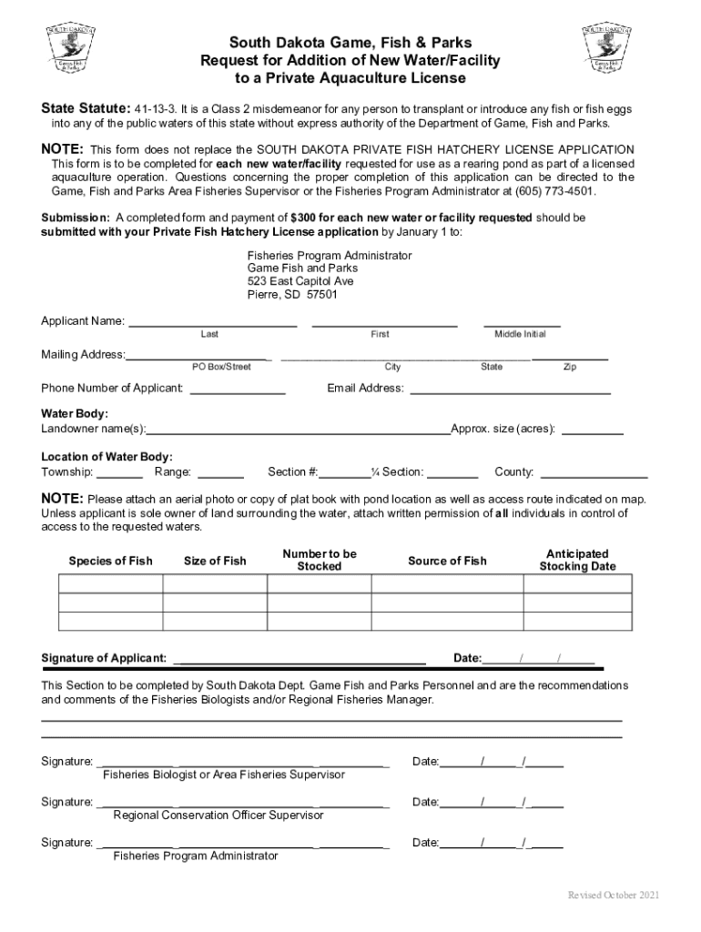 South Dakota Game, Fish and Parks Department Preview on Page 1