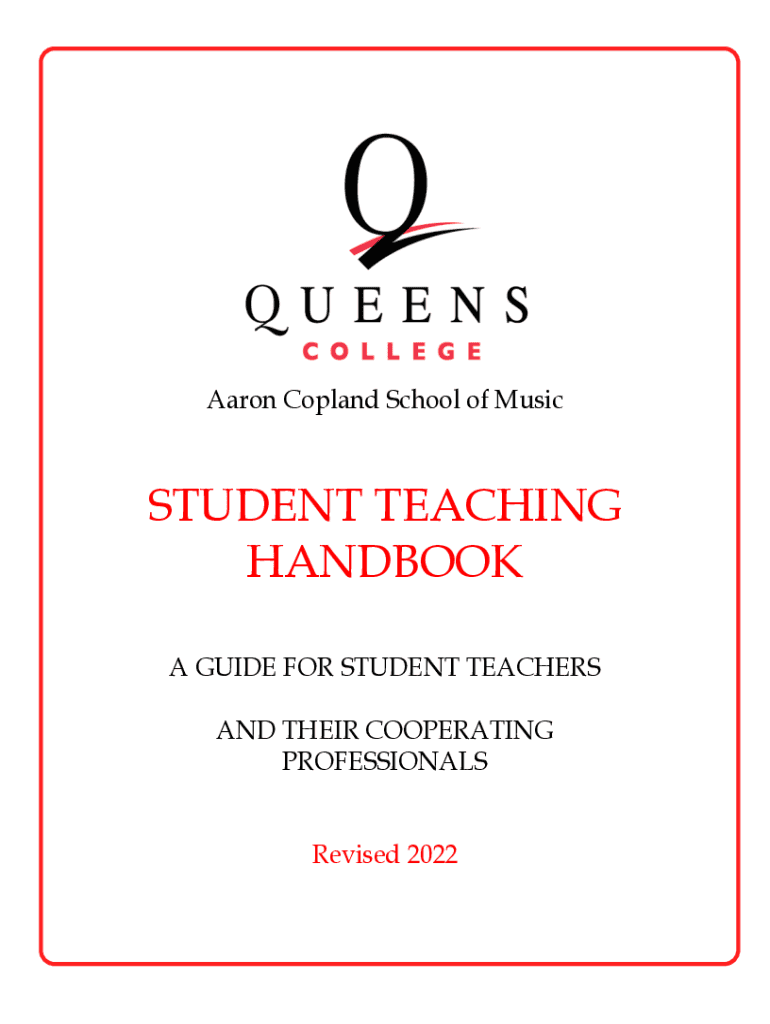 Student Handbook - Aaron Copland School of Music - CUNY Preview on Page 1