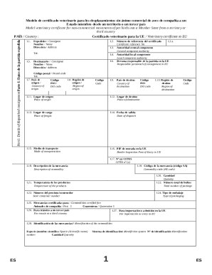 Modelo de certificado zoosanitario para los ...