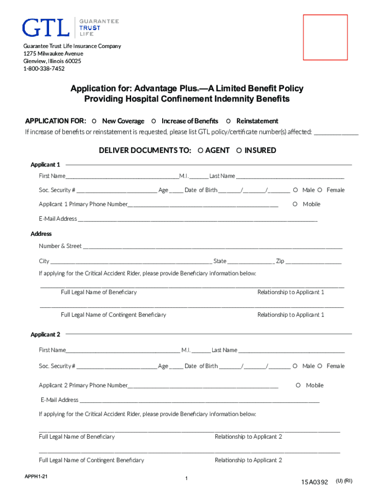 Fillable Online Guarantee Trust Life Insurance Company Fax Email Print