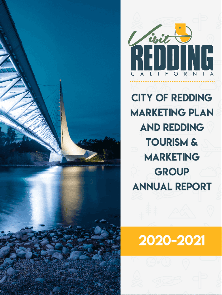 Fillable Online City of Redding Marketing Plan and Redding tourism