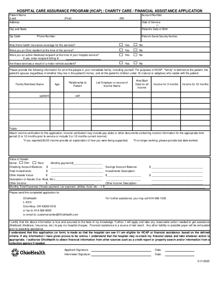 ohio health financial assistance online Preview on Page 1