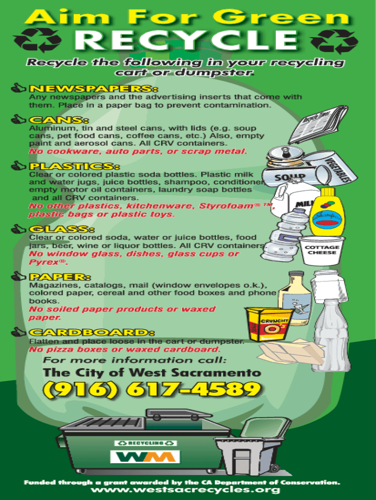 Fillable Online What Can Be Recycled?: A Recycling Guide Fax Email Print - pdfFiller