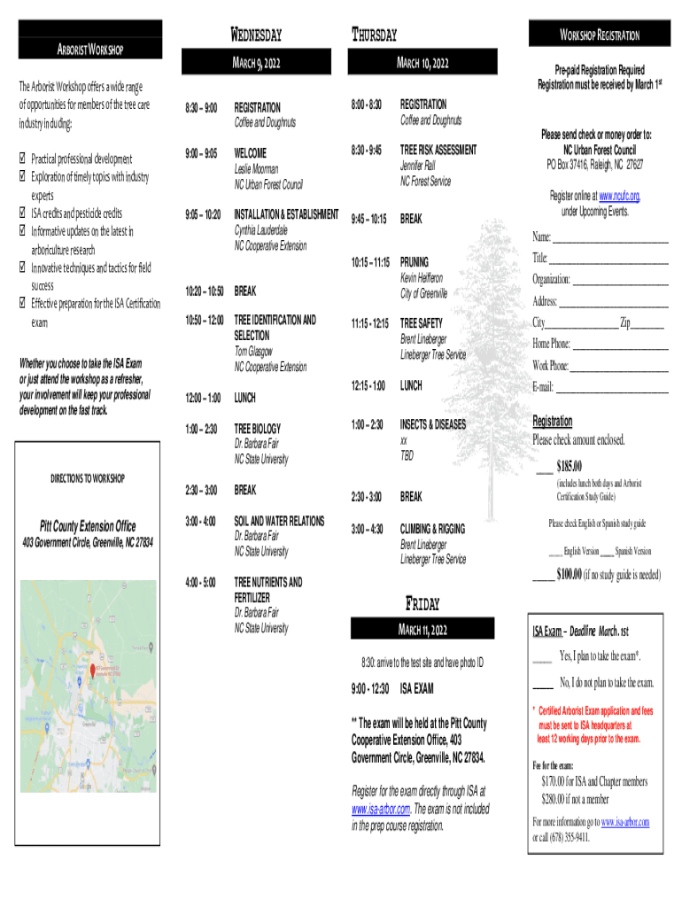 Fillable Online How to a certified arborist in New Jersey, NJ