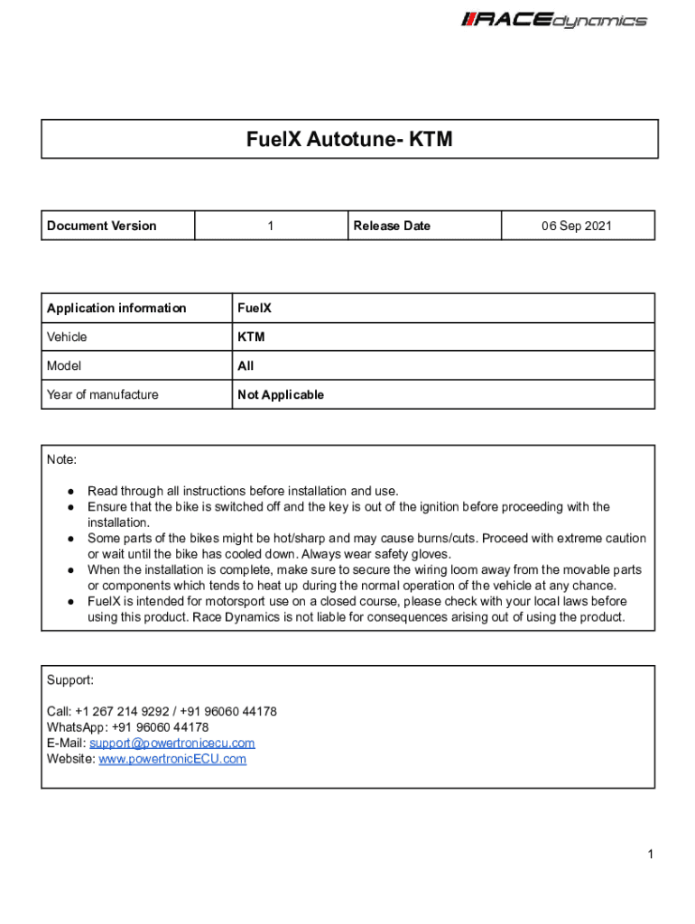 Fillable Online What is FuelX autotuneHow does it improve your ride Fax