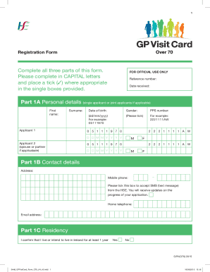 hse gp visit card requirements