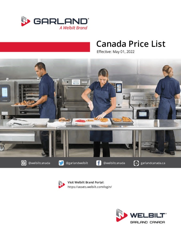 Fillable Online Garland Canada A Welbilt Company Bar Advisor Fax