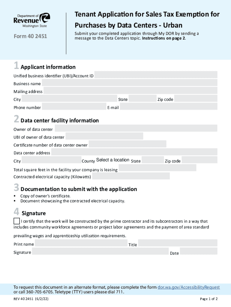 Fillable Online dor wa Revenue Notice 1607 Sales and Use Tax Exemptions Fax Email Print
