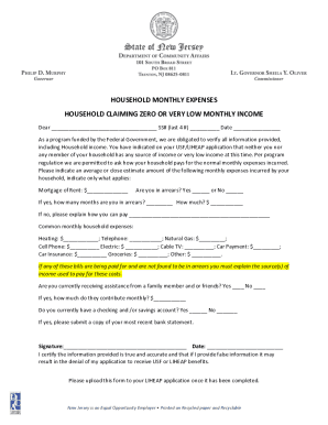 Household Monthly Expenses Form 1 .docx