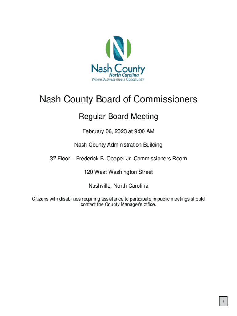 Fillable Online Nash County Planning Board Fax Email Print pdfFiller