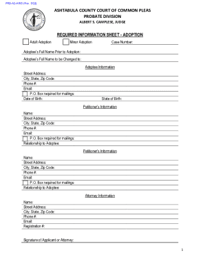 Fillable Online Minor Name Change Required Forms Checklist Fax Email ...