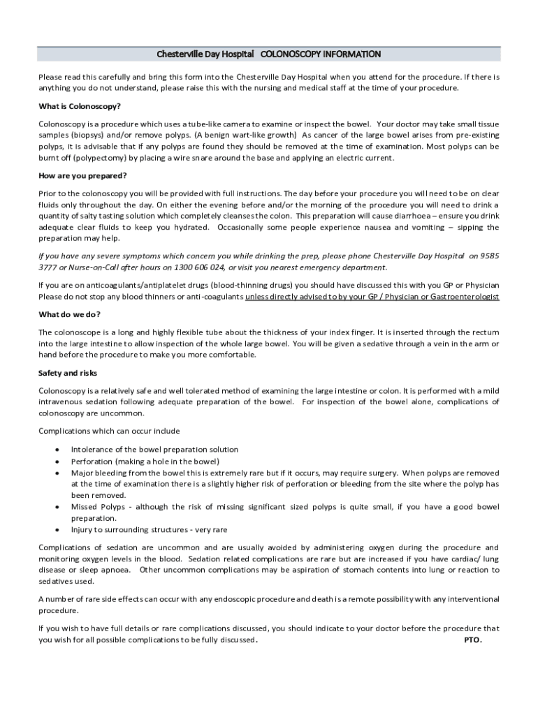 Fillable Online Form 25 (PICOLAX BOWEL PREPARATION Fax Email Print