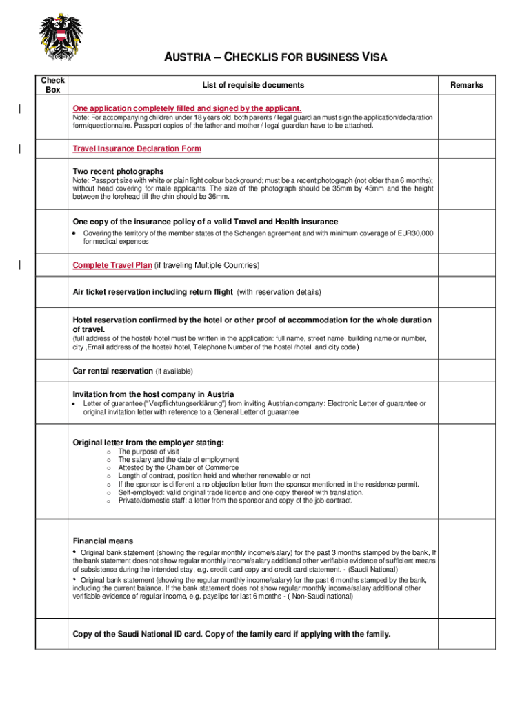 Fillable Online Documents Required For Austria Visa Application Fax Fillable Online Documents Required For Austria Visa Application Fax