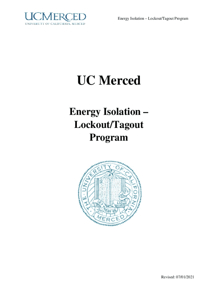Fillable Online Energy IsolationLockout/Tagout Program Fax Email Print ...
