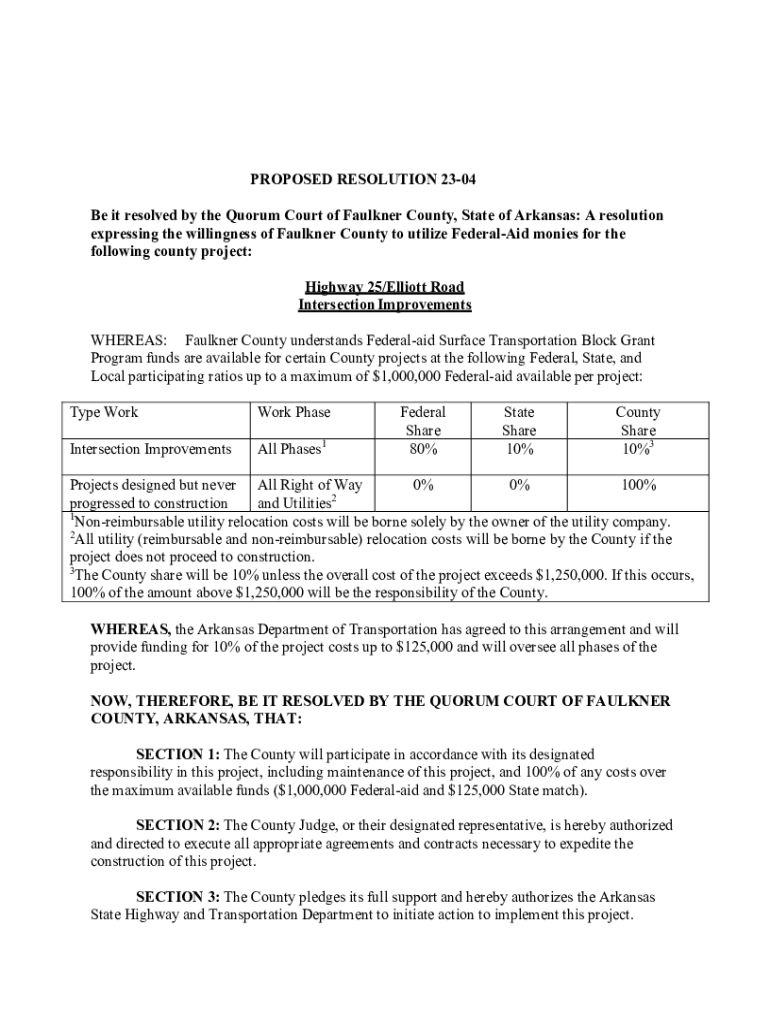 Fillable Online Faulkner County sheriff favors plan for bigger roadtax
