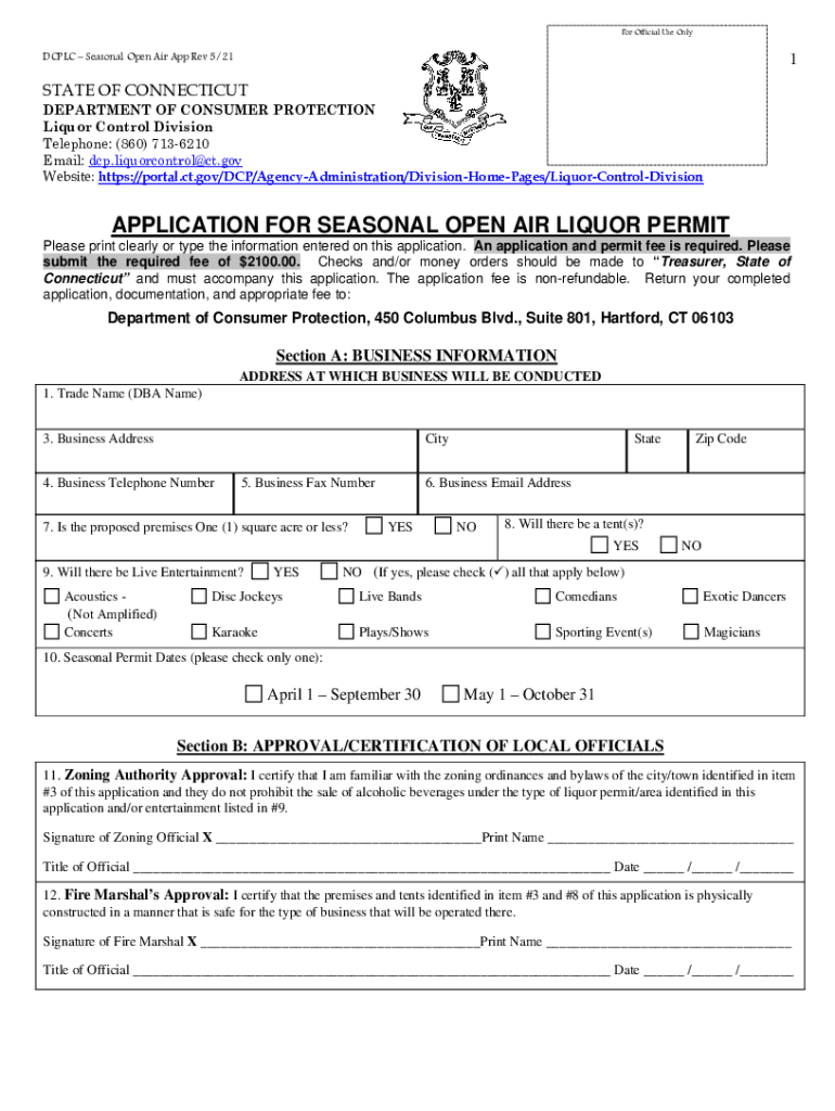 Fillable Online Liquor Control Division - Department of Consumer ...