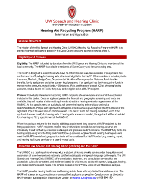 Working in your yard? ... - UW Speech and Hearing Clinic