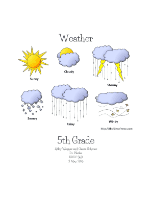Fillable Online Weather 5th Grade Fax Email Print - pdfFiller