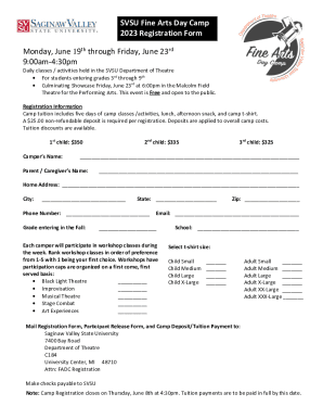 Theatre Summer Program - Theatre Department - SVSU