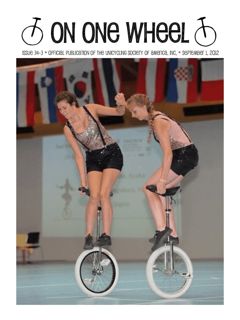 Fillable Online Issue 343 * Official publication of the Unicycling