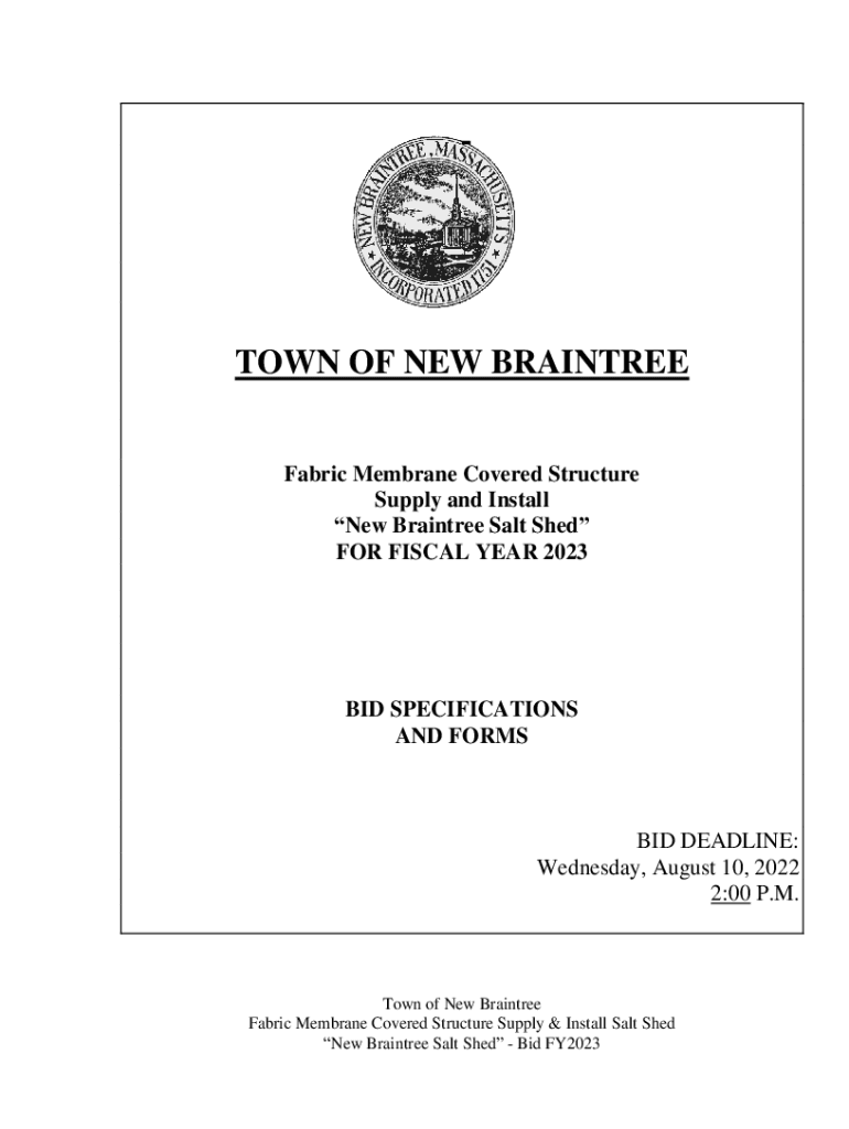 Fillable Online Town of Braintree Request for Proposals (RFP) for a