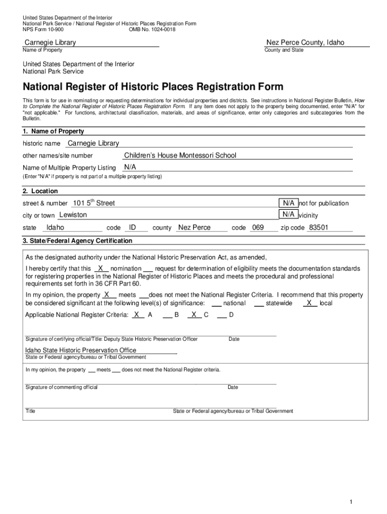 Fillable Online history idaho Nez Perce County, Idaho Fax Email Print