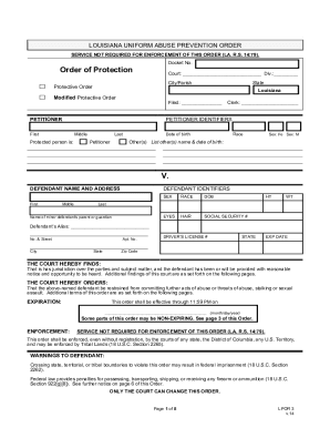 Fillable Online LPOR - Forms - Louisiana Supreme Court Fax Email Print ...